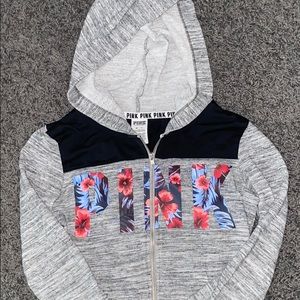 PINK zip up sweatshirt